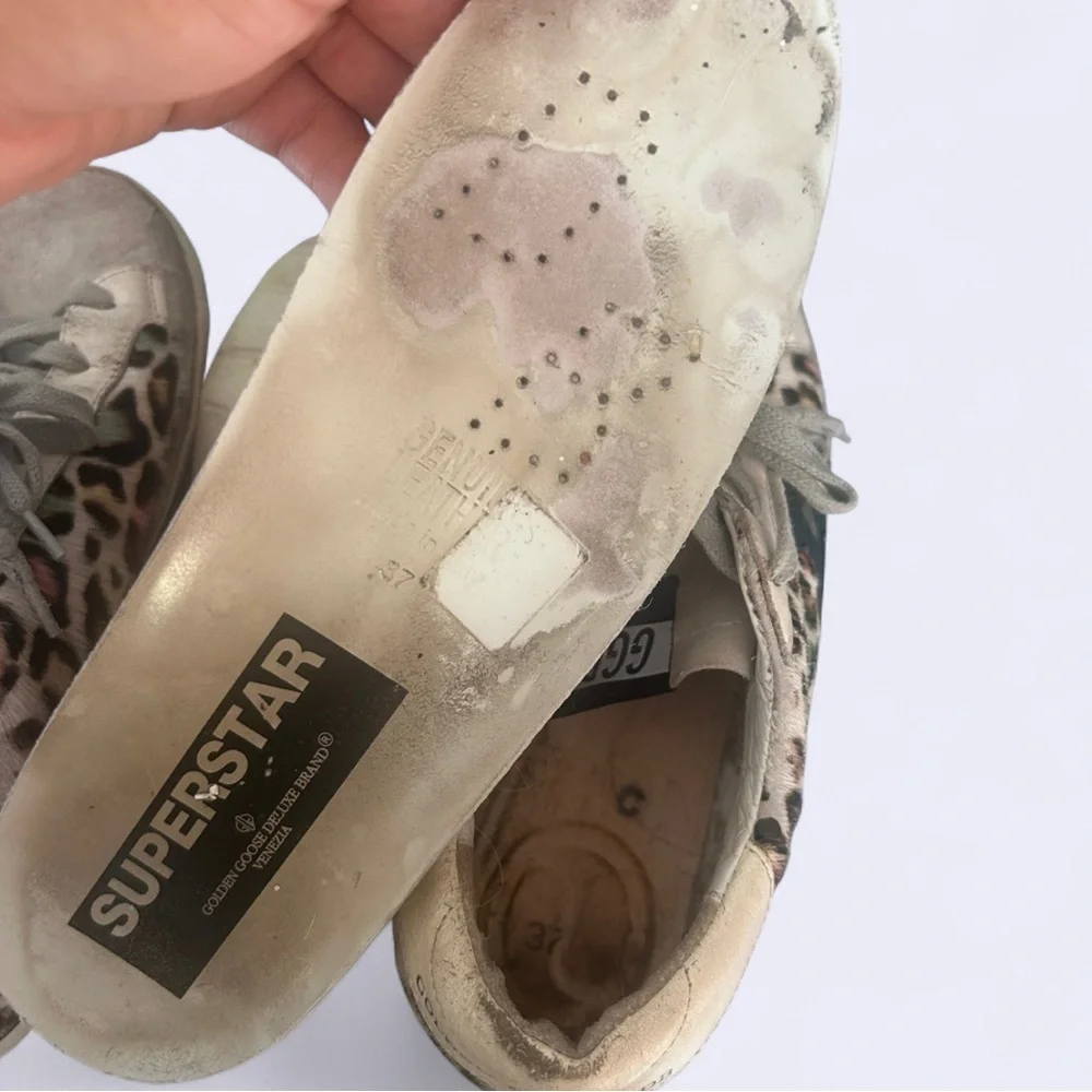 Golden Goose Low Top Cheetah Print Multicolor Finish - Picture 7 of 7